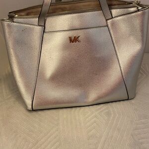 Michael Kors Metallic Silver Tote